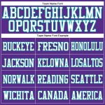 Personalized Purple White-Aqua Mesh Authentic Football Jersey
