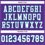 Personalized Purple White-Aqua Mesh Authentic Football Jersey