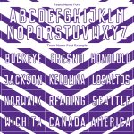 Personalized Purple White Arrow Shapes Sublimation Soccer Uniform Jersey Team Custom Name and Number