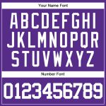 Personalized Purple White Authentic Baseball Jersey Team Custom Name and Number