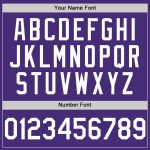 Personalized Purple White Authentic Sleeveless Baseball Jersey Team Custom Name and Number