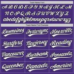 Personalized Purple White-Black Authentic Baseball Jersey