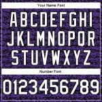 Personalized Purple White-Black Authentic City Edition Basketball Jersey Team Custom Name and Number