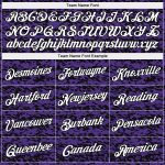 Personalized Purple White-Black Authentic City Edition Basketball Jersey Team Custom Name and Number