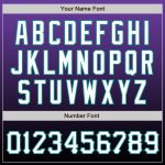 Personalized Purple White-Black Authentic Fade Fashion Baseball Jersey Team Custom Name and Number