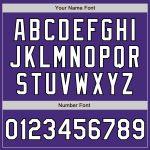 Personalized Purple White-Black Authentic Raglan Sleeves Baseball Jersey Team Custom Name and Number