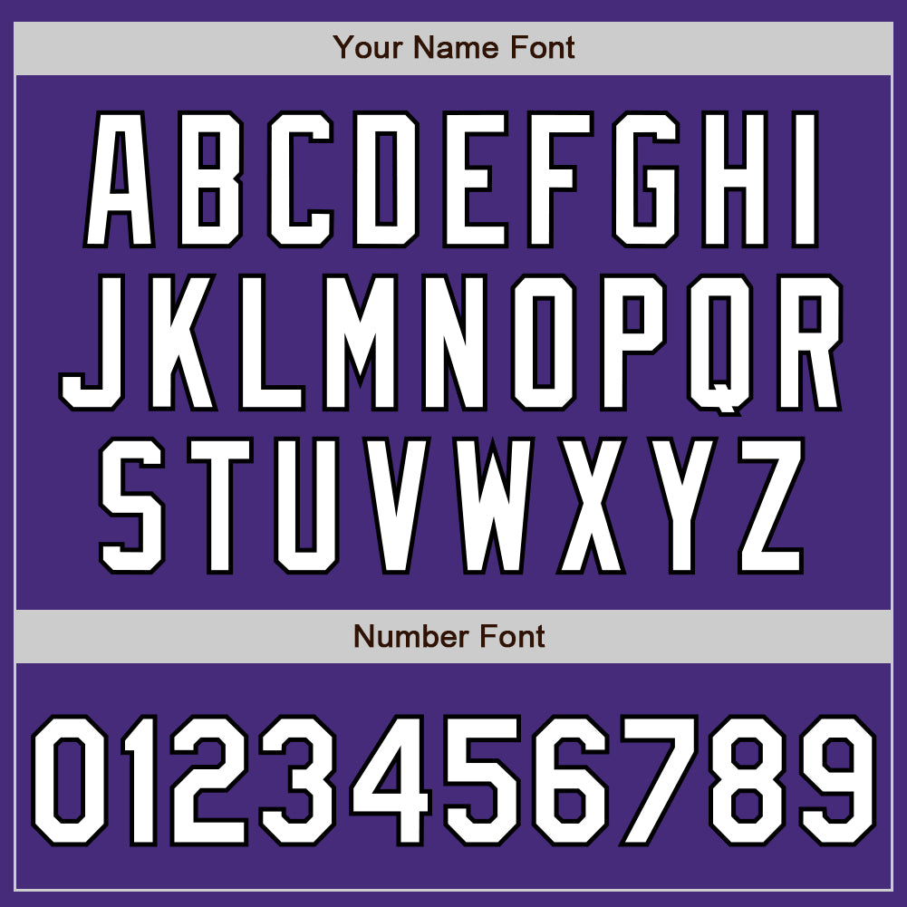 Personalized Purple White-Black Authentic Raglan Sleeves Baseball Jersey Team Custom Name and Number Personalized Purple White-Black Authentic Raglan Sleeves Baseball Jersey Team Custom Name and Number - Image 5