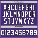 Personalized Purple White-Black Authentic Sleeveless Baseball Jersey Team Custom Name and Number