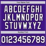 Personalized Purple White-Black Authentic Throwback Baseball Jersey Team Custom Name and Number
