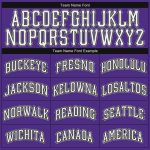 Personalized Purple White-Black Authentic Throwback Basketball Jersey Team Custom Name and Number