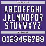 Personalized Purple White-Black Authentic Two Tone Baseball Jersey Team Custom Name and Number