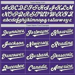 Personalized Purple White-Black Authentic Two Tone Baseball Jersey Team Custom Name and Number