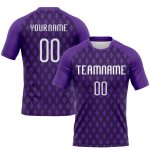 Custom purple, white and black volleyball jersey