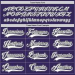 Personalized Purple White-Black Hockey Jersey