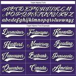 Personalized Purple White-Black Hockey Lace Neck Jersey Team Custom Name and Number