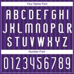 Personalized Purple White-Black Lines Sublimation Volleyball Uniform Jersey Team Custom Name and Number