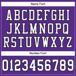 Personalized Purple White-Black Mesh Authentic Football Jersey Team Custom Name and Number