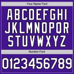 Personalized Purple White-Black Mesh Authentic Throwback Baseball Jersey Team Custom Name and Number