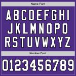 Personalized Purple White-Black Mesh Authentic Throwback Football Jersey Team Custom Name and Number
