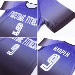 Personalized Purple White-Black Sublimation Fade Fashion Soccer Uniform Jersey Team Custom Name and Number