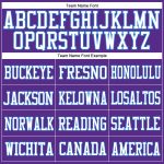 Personalized Purple White-Electric Blue Mesh Authentic Football Jersey Team Custom Name and Number
