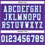 Personalized Purple White-Electric Blue Mesh Authentic Football Jersey Team Custom Name and Number