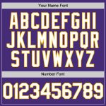 Personalized Purple White-Gold Authentic Sleeveless Baseball Jersey