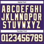 Personalized Purple White-Gold Hockey Lace Neck Jersey Team Custom Name and Number