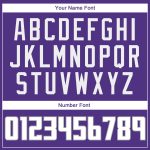 Personalized Purple White-Gray Authentic Baseball Jersey Team Custom Name and Number