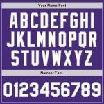 Personalized Purple White-Gray Authentic Raglan Sleeves Baseball Jersey Team Custom Name and Number