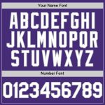Personalized Purple White-Gray Authentic Sleeveless Baseball Jersey Team Custom Name and Number