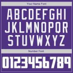 Personalized Purple White-Gray Authentic Throwback Basketball Jersey Team Custom Name and Number