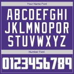 Personalized Purple White-Gray Authentic Throwback Rib-Knit Baseball Jersey Shirt Team Custom Name and Number