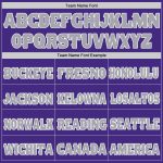 Personalized Purple White-Gray Mesh Authentic Football Jersey