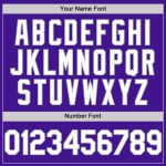 Personalized Purple White-Gray Mesh Authentic Throwback Baseball Jersey Team Custom Name and Number