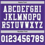 Personalized Purple White-Gray Mesh Authentic Throwback Football Jersey Team Custom Name and Number