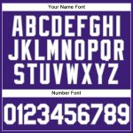 Personalized Purple White-Gray Performance Vapor Golf Polo Shirt Team Custom Name and Number