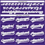 Personalized Purple White-Gray Performance Vapor Golf Polo Shirt Team Custom Name and Number