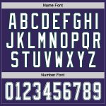 Personalized Purple White-Green Hockey Jersey Team Custom Name and Number