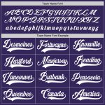 Personalized Purple White Hockey Jersey Team Custom Name and Number