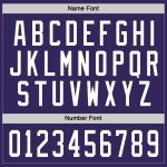Personalized Purple White Hockey Jersey Team Custom Name and Number