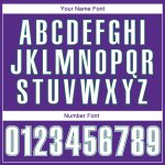 Personalized Purple White-Kelly Green Authentic Baseball Jersey Team Custom Name and Number
