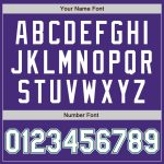 Personalized Purple White-Kelly Green Authentic Baseball Jersey