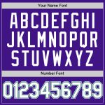 Personalized Purple White-Kelly Green Authentic Throwback Baseball Jersey Team Custom Name and Number