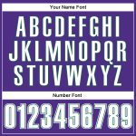 Personalized Purple White-Kelly Green Authentic Throwback Basketball Jersey Team Custom Name and Number