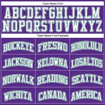 Personalized Purple White-Kelly Green Authentic Throwback Basketball Jersey