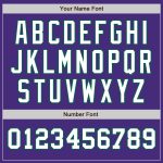 Personalized Purple White-Kelly Green Authentic Two Tone Baseball Jersey Team Custom Name and Number