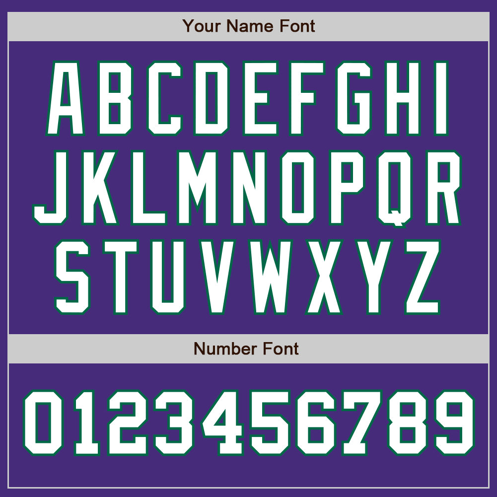 Personalized Purple White-Kelly Green Authentic Two Tone Baseball Jersey Team Custom Name and Number Personalized Purple White-Kelly Green Authentic Two Tone Baseball Jersey Team Custom Name and Number - Image 5