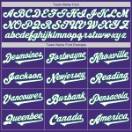 Personalized Purple White-Kelly Green Authentic Two Tone Baseball Jersey Team Custom Name and Number