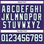 Personalized Purple White-Kelly Green Hockey Lace Neck Jersey Team Custom Name and Number